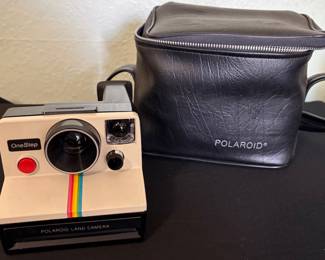Vintage Polaroid OneStep Instant Camera with Original Case