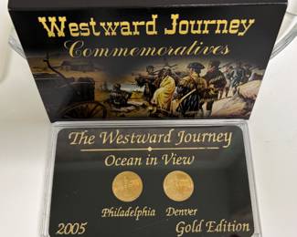 2005 Westward Journey Commemorative Nickel Collection Gold plated