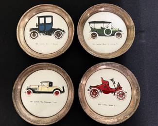 Vintage Cadillac & LaSalle Automobile Coasters (Set of 4)
