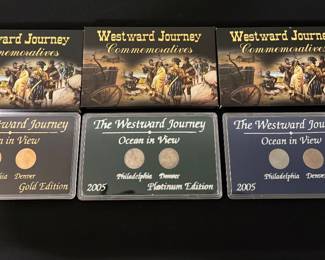 2005 Westward Journey Commemorative Nickel Collection (3 Sets)