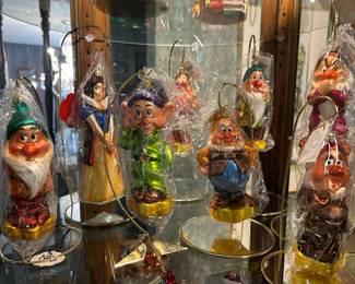 Christopher Radko and the 7 Dwarfs Ornament Set (NIB)