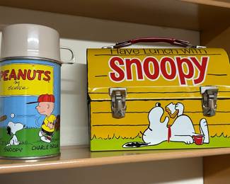 Vintage Snoopy Lunch box and Thermos