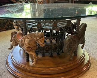 Carousel Rotating Cocktail Table