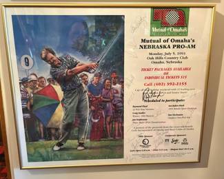 Autographed Golf Raymond Floyd, Fred Funk and more