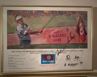 Augotgraphed Golf Items Tom Kite, Gary Player and more