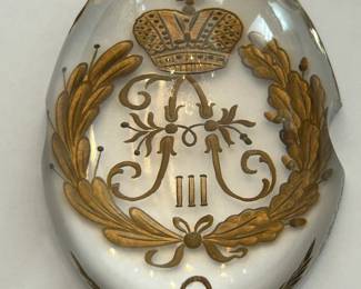 Theo Faberge' Crystal Paperweight Limited Edition #103