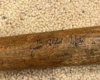 Catfish Hunter Signed Baseball Bat