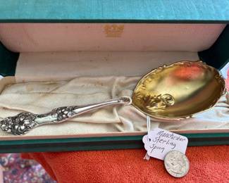 Sterling serving spoon