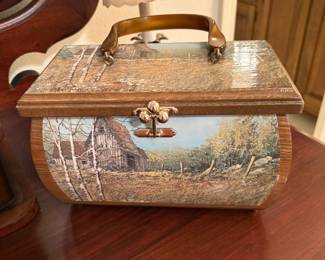 Wooden purse
