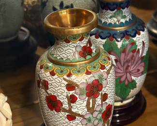 Cloisonné vases