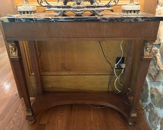 Marble top neoclassical table