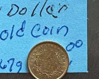 1851 1dollar gold coin