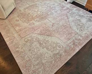 Pink Beige Oriental Rug NEW
