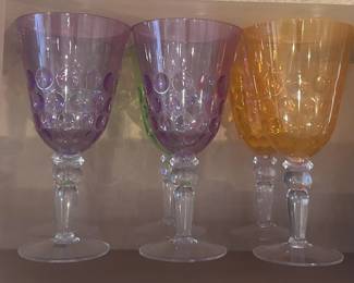 k colorful glassware