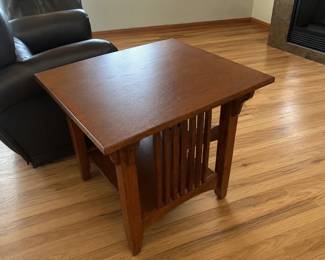 f mission style end table