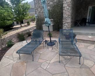 g iron chaise Lounge chairs