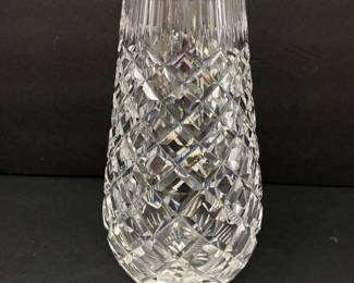 Waterford Crystal Vase Cut Lead Glass 7 Inch Vintage Patterned with Hallmark