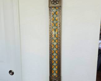 Southwestern Metal Wall Decor with Talavera-Style Tile Design