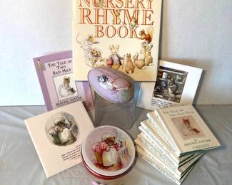  Beatrix Potter Children's Book Collection Hardcover Nursery Rhyme Tale Set Vintage Illustrated
