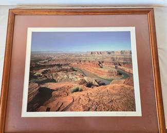 Framed Signed Horseshoe Point Landscape Photograph by R.A. Melidge – Dated 1995