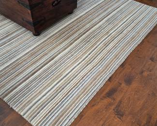 Crate & Barrel Iverson 100% Wool Area Rug – 6' x 9' - Neutral Tones