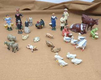 Vintage British Lead Farm & Village Figures – J. Hill & Co. and Other Makers