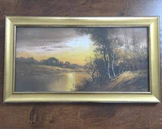 Framed Landscape Print with Tru Vue Conservation Glass – 12.5" x 22.5" - Wall Art