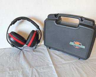 Flambeau Hard Pistol Case with Radians Hearing Protection Earmuffs headphones - Guns - Shooting Range
