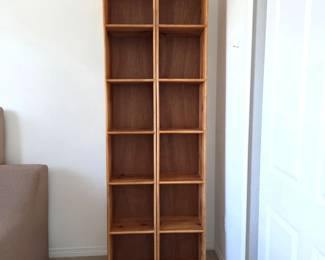 Solid Pine 12-Cubby Bookcase Display Shelf – Vertical or Horizontal