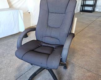 Padded High-Back Executive Office Chair on Casters