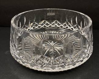 Waterford Crystal Cut Glass Bowl 7 Inch Diameter Handcrafted Vintage Elegant