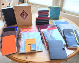 -Large Lot of New Journals, Spiral Notebooks & Memo Books – Many Factory Sealed