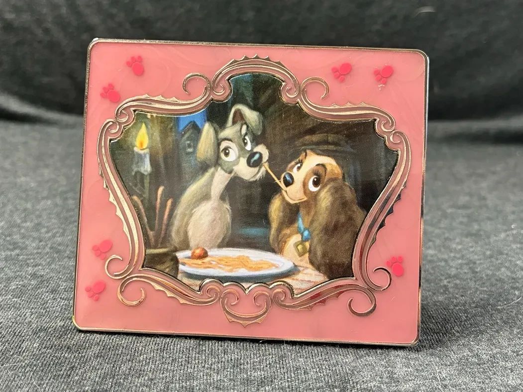 Disney Limited Edition Lady And The Tramp Jumbo Easel Pin