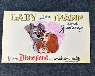 Limited Edition Disney Lady And The Tramp Postcard Pin