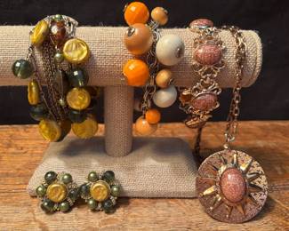Vintage Beaded Bracelets And Costume Jewelry