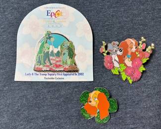 Disney Lady And The Tramp Topiary Pin And More