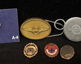 Navy Pilots Wing Key Ring Missile Key Ring and Other Pins