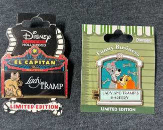 Disney Limited Edition Lady And The Tramp Pins