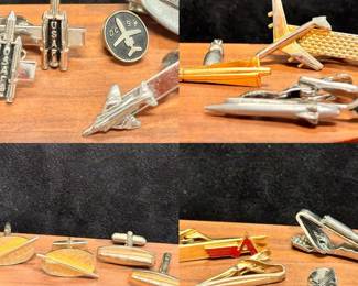 Rocket  Aviation Tie Clips USAF and More