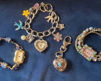 Rhinestone Beaded and Charm Watches