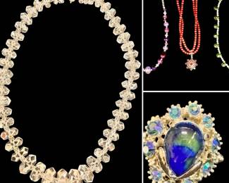 Crystal Beaded Necklaces  Ring
