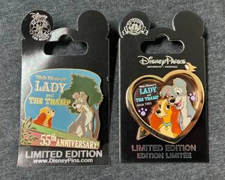 Disney Lady And The Tramp 55th Anniversary Pins
