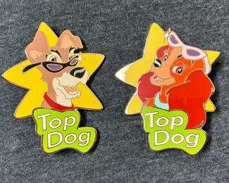 Disney Lady And The Tramp Top Dog Pins