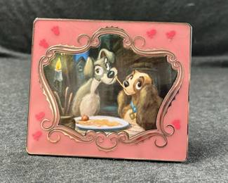 Disney Limited Edition Lady And The Tramp Jumbo Easel Pin