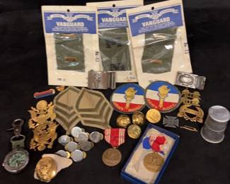 ROTC And Other Military Patches Emblems And Buttons