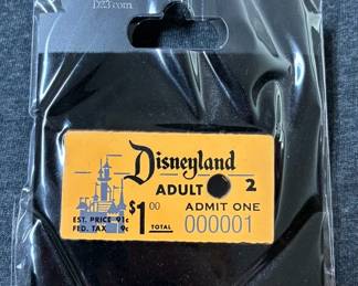 Disney First Ticket Reproduction Pin