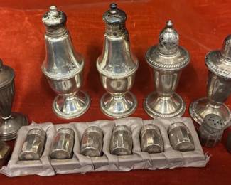 Sterling Silver Salt And Pepper Shakers