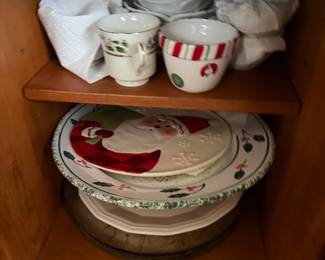 Christmas dishware