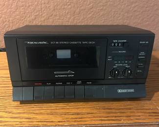 e Realistic Cassett Tape Deck