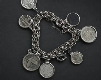 a Sterling Coin Bracelet